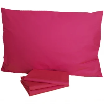 Set 4 bucati Fata de perna Kotonia Home, 100% bumbac, Ranforce, 50x70 cm, rosu