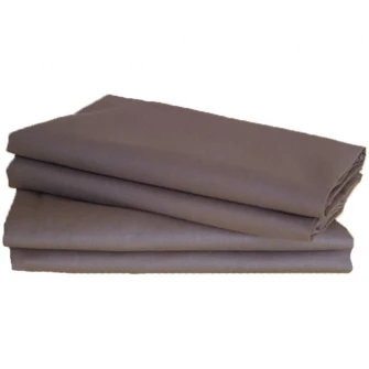 Set 4 bucati Fata de perna Kotonia Home, 100% bumbac, Ranforce, 70x70 cm, maro
