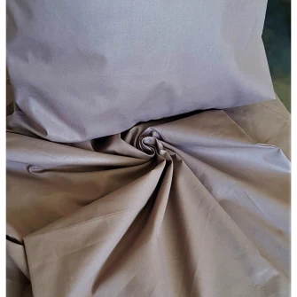 Set 4 bucati Fata de perna Kotonia Home, 100% bumbac, Ranforce, 50x70 cm, maro
