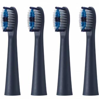 Set 4 capete de periuta Panasonic ER-CTB1 compatibil cu sistemul modular MULTISHAPE, Vibratii sonice, Peri Multi-fit, Gri