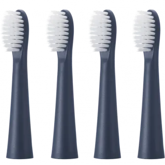 Set 4 capete de periuta Panasonic ER-CTB1 compatibil cu sistem modular MULTISHAPE, Vibratii sonice, Peri extrafini, Gri