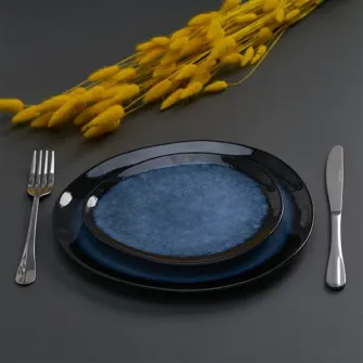 Set 4 farfurii ovale Art of dining by Heinner Serenity, ceramica, 28cm