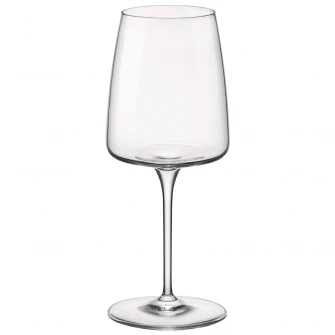 Set 4 pahare cu picior Bormioli Planeo vin alb, 380 ml, sticla cristalina