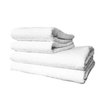 Набор из 4 полотенец Kotonia Home, 2 шт. 50x90 см, 2 шт. 70x140 см, 100% хлопок, 450 г / м2, белый цвет