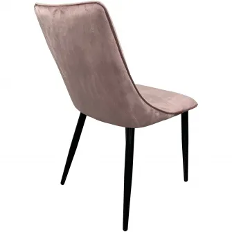 Set 4 scaune dining Kring Tove, baza metal, stofa