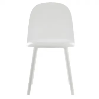 Set 4 scaune Kring Rio, interior/exterior, tratat UV, polipropilena (PP), Alb