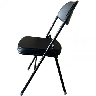 Set 4 scaune pliabile Kring Anders, baza metal, Negru