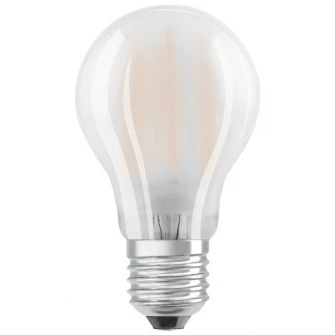 Set 5 becuri LED Osram A60, E27, 7W (60W), 806 lm, mat, lumina calda