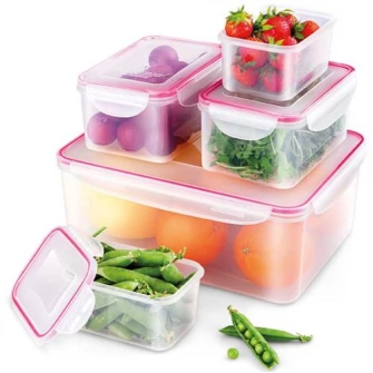 Set 5 recipiente de depozitare plastic Lamart
