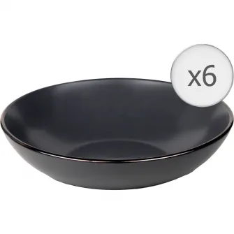Set 6 farfurii adanci Art of dining by Heinner Calypso, ceramica, 20cm