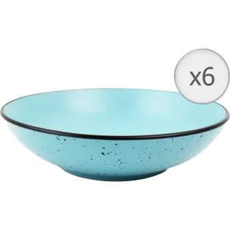 Set 6 farfurii adanci Art of dining by Heinner Electra, ceramica, 20cm