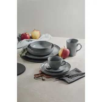 Set 6 farfurii desert Ambition Craft, portelan, 19 cm, albastre