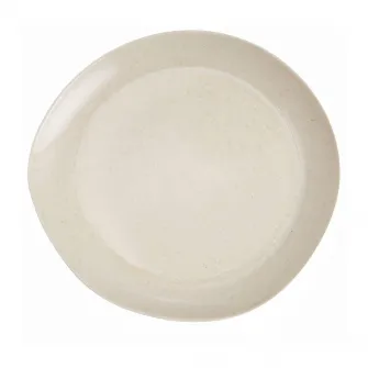 Set 6 farfurii desert Ambition Organic, portelan, 22 cm, bej