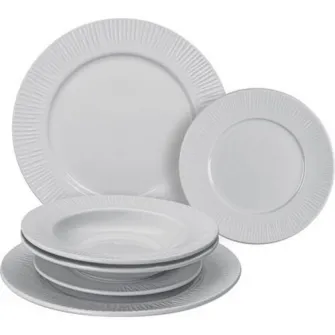 Set 6 farfurii Lamart Fancy, portelan, 27, 22, 19 cm