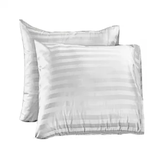 Set 6 fete de perna Kotonia Home, damasc, 100% bumbac, 40x40 cm, alb