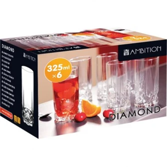 Набор из 6 бокалов Ambition Diamond, Лонг-дрин