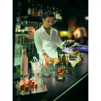 Set 6 pahare cu picior Bormioli Bartender Margarita, 330 ml, sticla