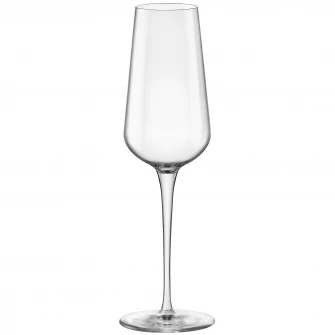 Set 6 pahare cu picior Bormioli Inalto sampanie, 285 ml, sticla cristalina