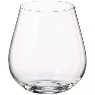 Set 6 pahare whisky Bohemia Columba, cristalin, 380 ml