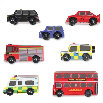 Набор из 7 автомобилей Le Toy Van - автомобили Лондона