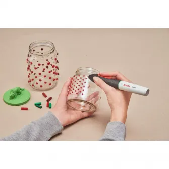 Set 70 baghete pentru lipit Bosch GLUEY Sticks Colour Mix, 7 mm diametru, 20 mm lungime