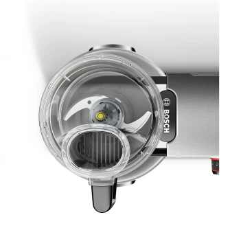 Set accesorii Bosch OptiMUM MUZ9VLP1, vas de mixare multifunc?ional ?i trei lame, precum ?i un aparat de tocat/marun?it ?i o presa pentru citrice, Compatabil cu modelele MUM9BX5S22/MUM9B33S12