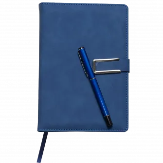 Set Agenda A5 Si Pix Cu Bila BiroCO Albastru Inchis