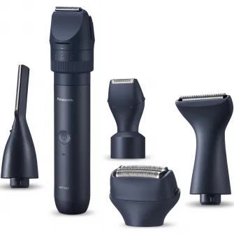 Set aparat de ras & gromming barba / fata Panasonic MultiShape XSHAPE SEASON, acumulator Li-Ion, autonomie 90min, quick charge 1H, utilizare piele umeda/uscata, Husa transport, Negru