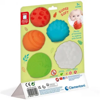 Set bile senzoriale Baby Clementoni, in forme de animale