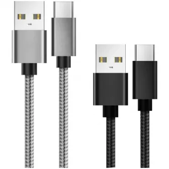 Set cabluri Lemontti USB Type-C, 0.5m + 1m