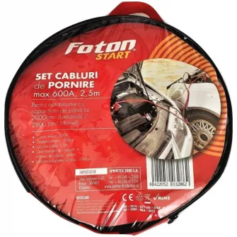 Set cabluri pornire auto Foton, 600A, 2.5m
