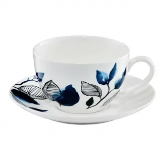 Set cafea/ceai Ambition Classic Blue, portelan, 12 piese