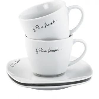 Set cafea Lamart Dine, portelan, 4 piese, 90 ml