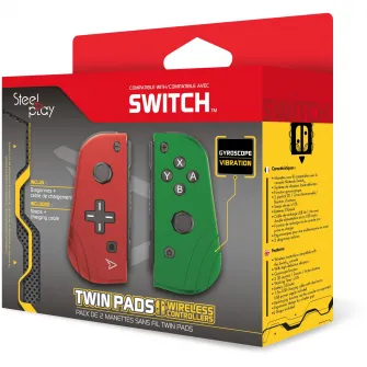 Set Controllere Wireless Steelplay Twin Pads, RG pentru Nintendo Switch