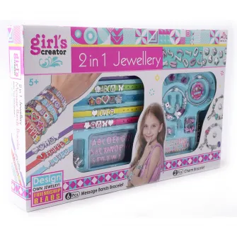 Set creatie bijuterii Girl's Creator - Bratari cu mesaje