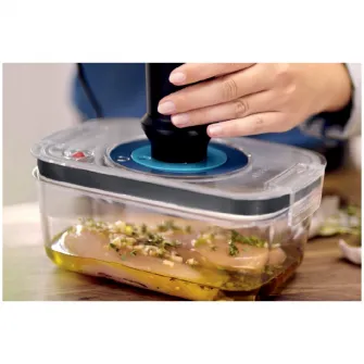 Set cutii depozitare cu vacuum-pentru a etansa orice fel de mancare cu ajutorul blenderului VitaMaxx Bosch si ErgoMixx Bosch