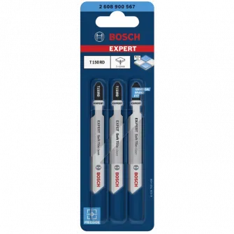 Set de 3 panze de fierastrau vertical Bosch Expert Soft Tile clean T 150 RD 2608900567, 80 mm lungime
