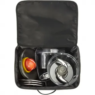Set de 5 accesorii Tefal Coach Fresh Box XF652038, pentru rezultate perfecte de maruntire, feliere, tocare, razuire si presare a citricelor, negru