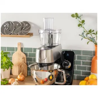 Set de 5 accesorii Tefal Coach Fresh Box XF652038, pentru rezultate perfecte de maruntire, feliere, tocare, razuire si presare a citricelor, negru