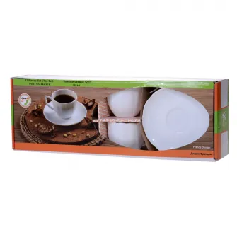 Set de cafea Eljado, 12 piese, opal