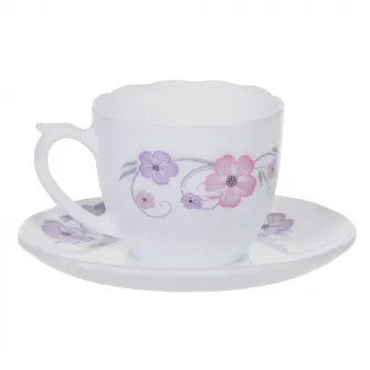 Set de cafea Eljado Vitana, 12 piese, opal, 190 ml