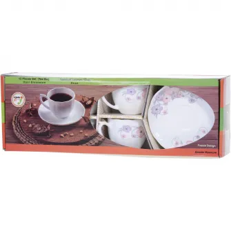 Set de cafea Eljado Vitana, 12 piese, opal, 190 ml