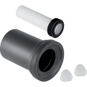 Set de conectare Geberit pentru vas WC suspendat, lungime 18,5 cm, diametru 90 mm