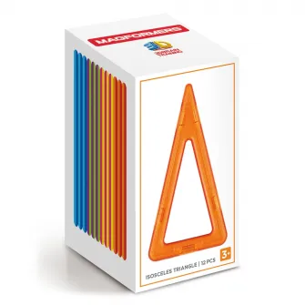 Set de constructie magnetic Magformers - Isosceles Triangle, 12 piese