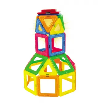 Set de constructie magnetic Magformers - Neon Led, 31 piese