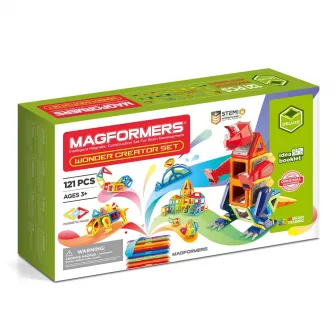 Set de constructie magnetic Magformers - Wonder Creator, 121 piese