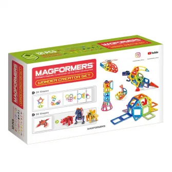 Set de constructie magnetic Magformers - Wonder Creator, 121 piese