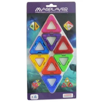 Set de constructie magnetic Magplayer, 8 piese