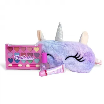 Set de infrumusetare Martinelia - Little Unicorn, cu masca de dormit