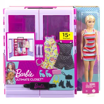 Set de joaca Barbie Ultimate Closet - Papusa si dulap cu haine